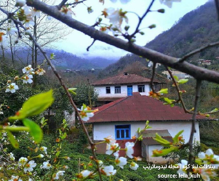 لیلا کوه از گرمترین شهرهای شمالی در زمستان