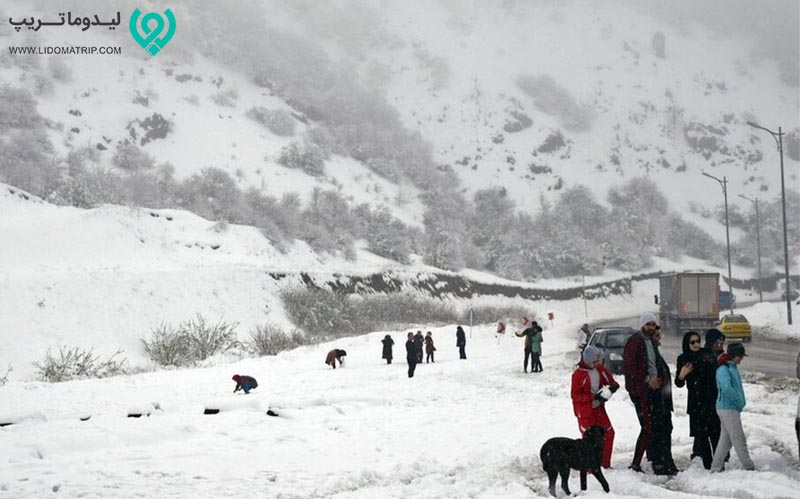 سفر به گردنه حیران در زمستان