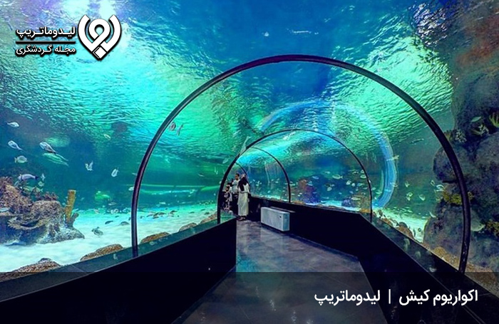 آکواریوم کیش؛ تجربه قدم زدن در زیر آب!