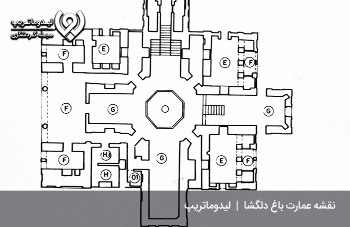 پلان-باغ-دلگشا-شیراز