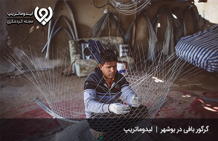 گرگور بافی؛ روش جالب صید ماهی در بوشهر