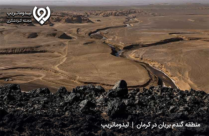 گندم-بریان-کرمان،-توده‌ای-آتشفشانی-در-کویر