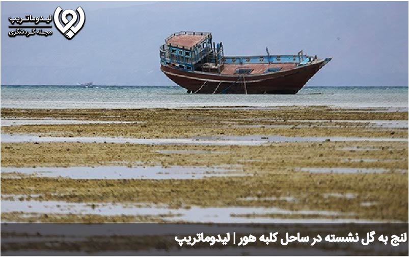 لنج به گل نشسته