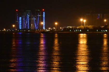 عکس ساحل مرجان کیش در شب