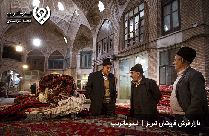 قالی-تبریز؛-تار-و-پودی-رنگارنگ