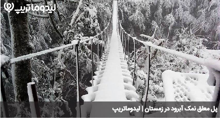 پل معلق نمک آبرود